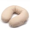 Edomi Buckwheat Neck Pillow for Sleeping U Shaped Pillow Cooling Travel Head Support Pillow for Neck Pain Relief Side Sleepers Buckwheat Hulls Concealed Zipper (12x12 inch, Light-tan) view 1
