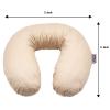 Edomi Buckwheat Neck Pillow for Sleeping U Shaped Pillow Cooling Travel Head Support Pillow for Neck Pain Relief Side Sleepers Buckwheat Hulls Concealed Zipper (12x12 inch, Light-tan) view 3
