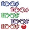 Beistle 100 Glittered Foil Eyeglasses  25 Pack, Assorted Color Novelty Party Glasses, Lightweight Glitter Frames for Milestone Birthday Celebrations, Anniversary Parties, & Group Events view 2
