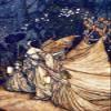Midsummer Night's Dream by Arthur Rackham Accent Tile Mural Kitchen Bathroom Wall Backsplash Behind Stove Range Sink Splashback One Tile 6"x8" Ceramic, Matte view 1