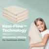Snuggle-Pedic Pillow Case - Standard 20" x 26" White Pillow Cases w/Breathable Stretch Knit Cotton view 3