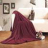 Elegant Comfort Micro-Fleece Ultra Plush Luxury Solid Blanket, King, Burgundy view 2