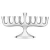 Zion Judaica Stunning Sleek Designers Menorah for Hanukkah High Polished Traditional Candle and Oil Chanukiah Classic Chanukah Minorah view 1