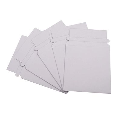 Maxtek 100 Stay Flat CD/DVD White Cardboard Mailers,5 1/4 x 5 1/4 inch, Self Seal Adhesive with Flap