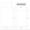 Maxtek 100 Stay Flat CD/DVD White Cardboard Mailers,5 1/4 x 5 1/4 inch, Self Seal Adhesive with Flap view 3