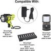 Streamlight 44909 120V AC Charger and Cord for use with Streamlight WayPoint 300 Spotlight Flashlights, Super Siege Lanterns, and Li-ion 8-Unit Bank Chargers, Black view 3
