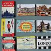 MISWEE 24-pcs magnetic fridge magnets refrigerator sticker home decoration accessories magnet paste arts crafts (London) view 3