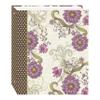 Magnetic Self-Stick 3-Ring Photo Album 100 Pages (50 Sheets), Berry Blossoms Design view 1