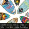 SJT ENTERPRISES, INC. Livin' on Island time 5" x 16" Surfboard Wood Plaque Featuring The Artwork of Michael Messina (SJT96235) view 3