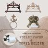 Comfy Hour Antique and Vintage Collection Cast Iron Classic Toilet Paper Holder view 4