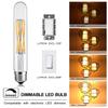 Leools T10 Led Bulbs,12W Dimmable Tubular Led Bulb,100 Watt Equivalent Edison Style Vintage LED Filament Light Bulb, E26 Long Tube Bulb,2700K Soft Warm White,7.3in(185mm),3-Pack. view 4