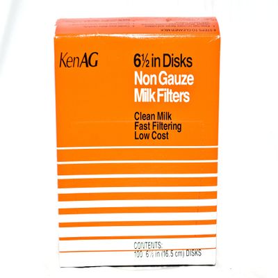 6-1/2" Milk Filter Disks Non-Gauze 100pk, D110 (1)