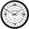 Trintec 24 Hour Military TIME SWL Zulu TIME White 24HR White Wall Clock 10" view 1
