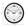 Trintec 24 Hour Military TIME SWL Zulu TIME White 24HR White Wall Clock 10" view 2