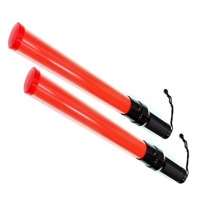 iMBAPrice (2-Pack 21" Long Traffic Safety Flashing LED Light Control Wand Baton Flashlight with Blinking and Steady-Glow Flashing Modes for Parking Guides, Climbing & Camping Contact