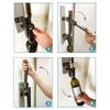 BOJ Professional Wall-Mounted Corkscrew Wine Bottle Opener, Black view 2