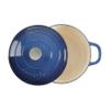 Crock-Pot Artisan 7-Quart Round Enameled Cast Iron Dutch Oven  Sapphire Blue, Durable Heavy-Duty Cookware for Slow Cooking, Baking, Roasting with Lid view 2