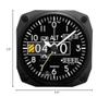 Trintec 2060 Series NV Aviation Altimeter Altitude Travel Alarm Clock 3.5" Sq view 2