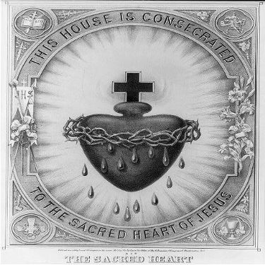 HistoricalFindings Photo: This House is consecrated to The Sacred Heart of Jesus Christ,Religious,c1874