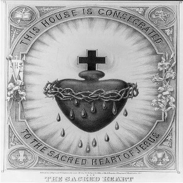 HistoricalFindings Photo: This House is consecrated to The Sacred Heart of Jesus Christ,Religious,c1874