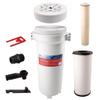 Watts OFPSYS OneFlow Plus Salt-Free Scale Prevention and Water Filtration System, Carbon Water Filter, Scale Reduction Cartridge, 1" NPT Inlet and Outlet Connections view 2