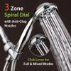 AquaDance High Pressure 6-Setting 3.5" Chrome Face Handheld Shower with Hose for the Ultimate Shower Experience! Officially Independently Tested to Meet Strict US Quality & Performance Standards! view 4