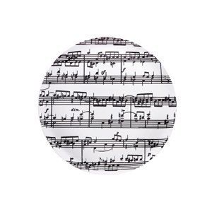 Music Notes Cake Plate - Thick Plastic for Heavier Items