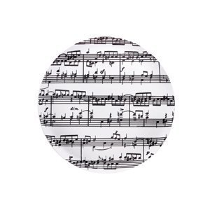 Music Notes Cake Plate - Thick Plastic for Heavier Items