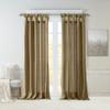 Madison Park Emilia Faux Silk Single Curtain with Privacy Lining, DIY Twist Tab Top, Room Darkening Window Drape for Living Room, Bedroom and Dorm, 84"L x 50"W, Bronze view 1