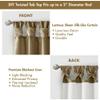 Madison Park Emilia Faux Silk Single Curtain with Privacy Lining, DIY Twist Tab Top, Room Darkening Window Drape for Living Room, Bedroom and Dorm, 84"L x 50"W, Bronze view 4