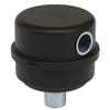 Solberg FS-10-050 Inlet Compressor Air Filter Silencer, 1/2" MPT Outlet, 4-1/8" Height, 4-1/8" Diameter, 12 SCFM, Made in the USA view 1