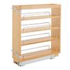 Rev-A-Shelf 6.5 in Pullout Kitchen Cabinet Storage Organizer Slide Out Pantry Spice Rack with Adjustable Shelves, Natural Maple, 448-BC-6C - Home Organizing System for Pots, Pans, and Utensils view 1