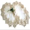 Galleria di Giovanni Rose Lace Set of 2 Place Mats/Doilies (18.5"x12") Soft Gold & White Doily view 1