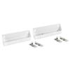 Rev-A-Shelf 11" Tip-Out Plastic Sink Trays for Kitchen and Bathroom Base Cabinet, Pack of 2 Pullout Vanity Shelf Home Organizer, White, 6572-11-11-52 view 1
