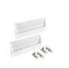 Rev-A-Shelf 14" Tip-Out Plastic Sink Trays for Kitchen and Bathroom Base Cabinet, Pull Out Vanity Shelf Home Organizer, White, 6572-14-11-52 view 1