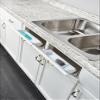 Rev-A-Shelf 14" Tip-Out Plastic Sink Trays for Kitchen and Bathroom Base Cabinet, Pull Out Vanity Shelf Home Organizer, White, 6572-14-11-52 view 3
