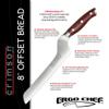Ergo Chef Crimson Series 8-Inch Serrated Offset Bread & Deli Knife - High-Carbon German X50CrMoV15 Stainless Steel Blade - Durable G10 Fiberglass Handle view 2