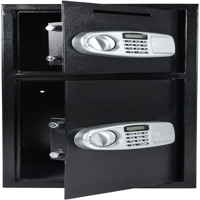 MRT SUPPLY Digital Double Door Safe Depository Drop Box Gun Safes Cash Office Security Lock with Ebook