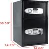MRT SUPPLY Digital Double Door Safe Depository Drop Box Gun Safes Cash Office Security Lock with Ebook view 2