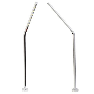 LEDUPDATES 2pcs Jewelry Showcase LED Pole Stem Light Model FY-45 Silver 6000K