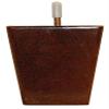 Abacus Swivel Chair Parts 4" high Medium Walnut Color #CL1000B Ottoman/Couch/Sofa Wooden Legs - Set 4 4 view 1