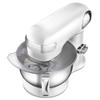 Cuisinart Stand Mixer, 12 Speed, 5.5 Quart Stainless Steel Bowl, Chefs Whisk, Mixing Paddle, Dough Hook, Splash Guard w/ Pour Spout, White Linen, SM-50, Manual view 3