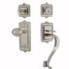 Nostalgic Warehouse 719543 Egg and Dart S Grip Entry Set & Knob, Backset - 2.375", Satin Nickel view 1