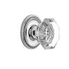 Nostalgic Warehouse Rope Rosette Waldorf Crystal Door Knob view 1