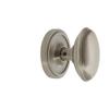 Nostalgic Warehouse Classic Rosette with Homestead Door Knob, Passage - 2.75", Satin Nickel view 4