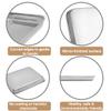 Aspire Baking Sheet Set, 304 Stainless Steel Cookie Sheet Set Toaster Oven Tray Pan Rectangle Size-S 3 Pcs view 4