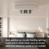 Leviton Blank Face AFCI, 20 Amp, Self Test, LED Indicator Light, Provides AFCI Protection Where an Outlet is not Needed, AFRBF-W, White view 2
