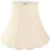 Royal Designs Scalloped Bell Designer Lamp Shade, Beige, 4 x 8 x 7.25, Round Clip view 1