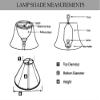 Royal Designs Scalloped Bell Designer Lamp Shade, Beige, 4 x 8 x 7.25, Round Clip view 3