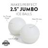 The Original Whiskey Ball (Duo Set), Whiskey Ice Ball Maker Mold, 2-Pack Premium Silicone Sphere Molds with 2 Rock Glasses  Easy Release & No Leak Design for Superb Whiskey view 3